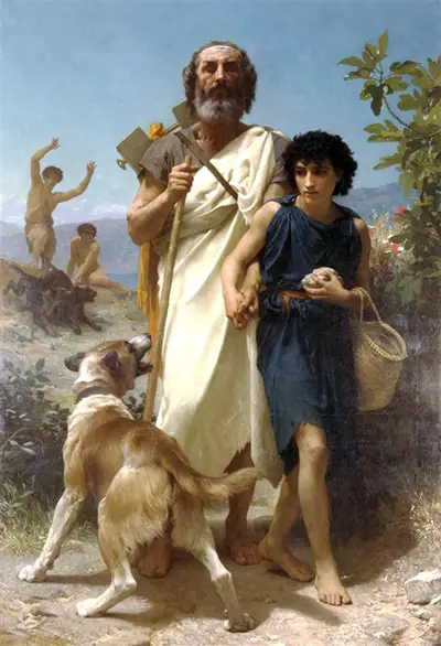 Homer and his Guide William-Adolphe Bouguereau